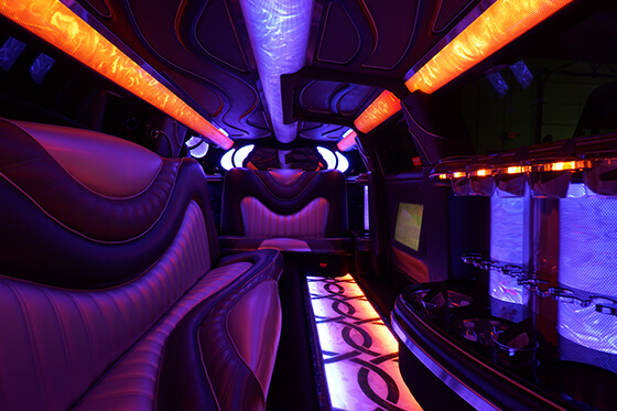 party bus interiors