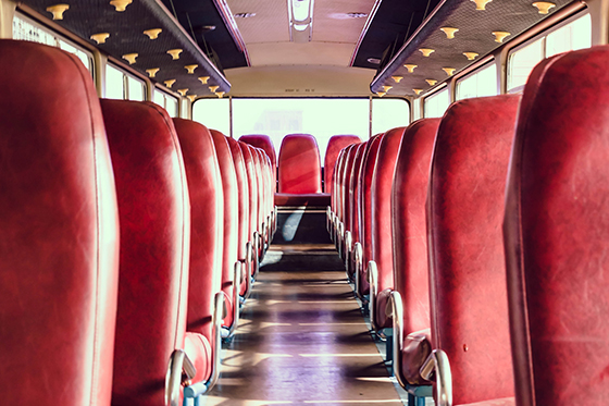 charter bus interiors