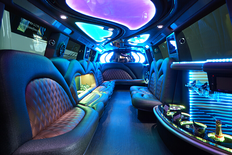 Gainesville party bus interiors